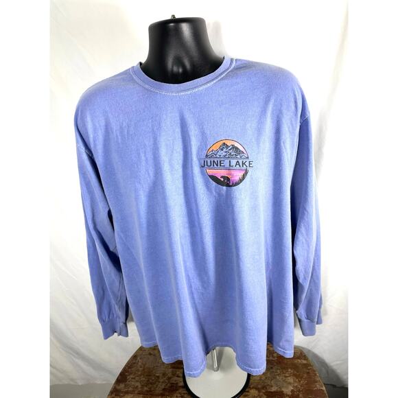 June Lake California Long Sleeve Graphic Tee XL - Picture 1 of 6